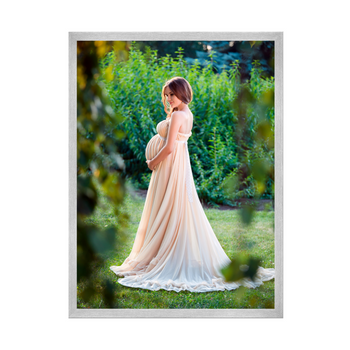 Dein Foto als Poster + Silberrahmen 50x70 cm