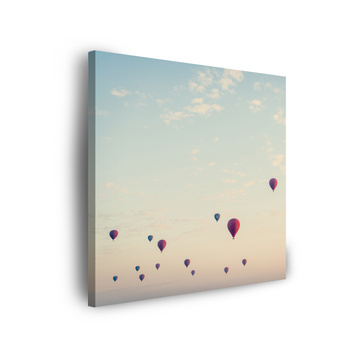 Leinwandgemälde Jugendballons Himmel 80x80