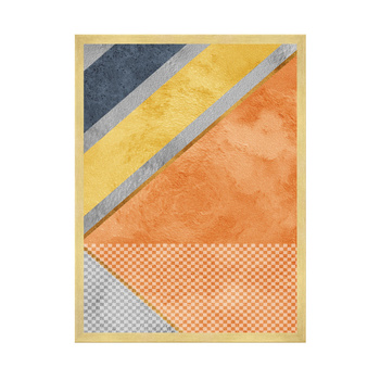 Poster Abstract_5 40X50 cm + Goldrahmen