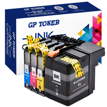Set mit 4x Kompatibel Druckerpatronen für Brother LC-525 DCP-J100 GP-B529 CMYK