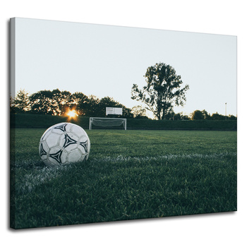 Leinwandgemälde Jugendfußball 100x80 cm