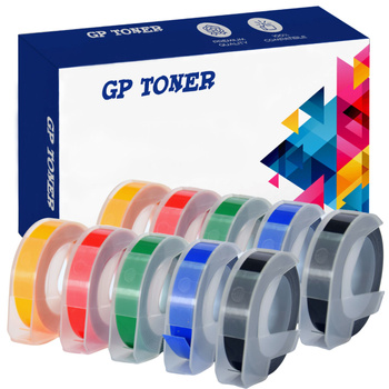 Set mit 10 Stück DYMO-Klebeband 3 m 9 mm UNI-D5238CMYKGR X2