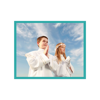 Dein Foto als Poster + türkisfarbener Meeresrahmen 50x40 cm