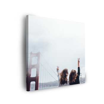 Leinwanddruck „San Francisco Golden Gate Bridge“ im Format 90x90
