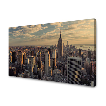 Leinwandgemälde Architektur Sonnenuntergang Manhattan 60X40 cm