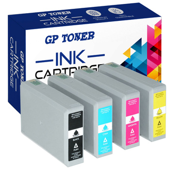 Set mit 4 Ersatztinten für Epson T7903 T7904 WorkForce Pro GP-E7905CMYK