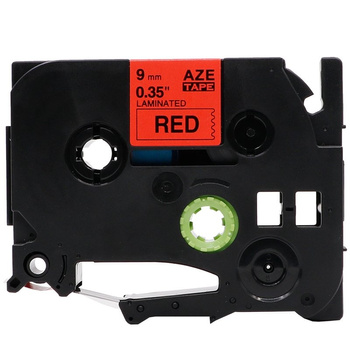 Ersatzband für Brother TZ-421 Schwarz auf Rot