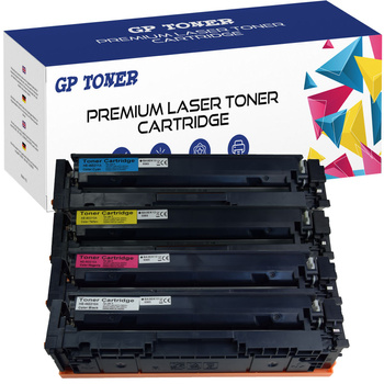 4er Set Ersatztoner für HP W2212A W2213A Color LaserJet Pro GP-H2214A OHNE CHIP