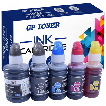 Satz Ersatztintenpatronen für Epson C13T00R140 Epson EcoTank L7160 L7180 ET7700 ET7750 L7188 – GP-E105/106CMYK
