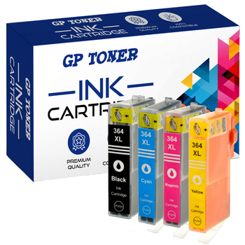4x Ersatztinte für HP 364XL Photosmart 5510 5520 6520 3070a 3520 - GP-H364XLCMYK-Set