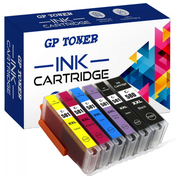 6x Ersatztinten Canon Pixma TS8100 TS8220 TS8250 TS8350 TS9155 - GP-C580CMYKPB SET