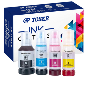 Set mit 4x Ersatztinte für Epson EcoTank 4260 4150 6276 GP-E101CMYK