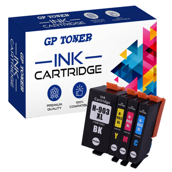 4 Tinten für HP 903 XL Officejet 6900 6950 6960 6970 – GP-H903XL CMYK – Set