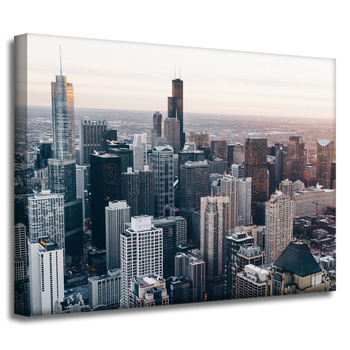 Leinwandgemälde Chicago Architecture 40x30 cm