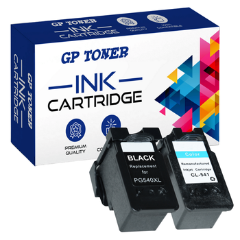 2x Tinten für Canon PG-540XL CL-541XL Pixma MG2150 MG3150 MG3250 MG3550 MX375 - Ersatz GP-C540/541XL BK+CMY Set