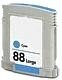 Blaue Ersatztinte für HP Drucker (C9391A Nr. 88) OfficeJest Pro L Pro K 550 L7780