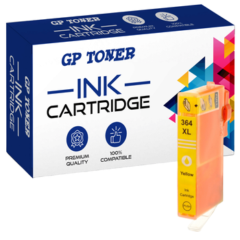 Ersatz-Tintenpatrone HP 364XL C6380 D5460 C5380 C5324 B110A B109N C410B C310A 3070A – GP-H364XL Y