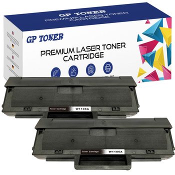 Set mit 2x Ersatztoner für HP Laser 107a 135w 137fnw GP-H106A MIT CHIP x2 GP TONER
