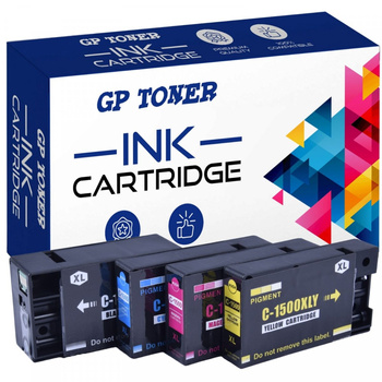 Ersatztintenset für Canon PGI-1500XLCMYK Maxify MB2000 MB2050 MB2150 MB2350 MB2700 MB2750 – GP-C1500XL CMYK