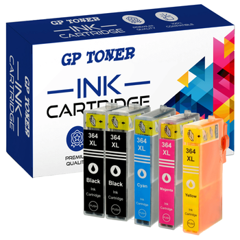 Set mit 5 Kompatibel Druckerpatronen für HP DeskJet 3070 3522 4622 GP-H364XL CMYKK GP