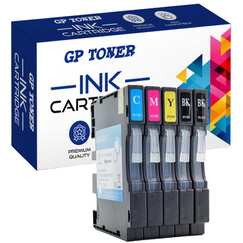 Set mit 5x Tinte für Ricoh GC-41 Aficio SG 3110dn 7100dn GP-R41XL CMYKK