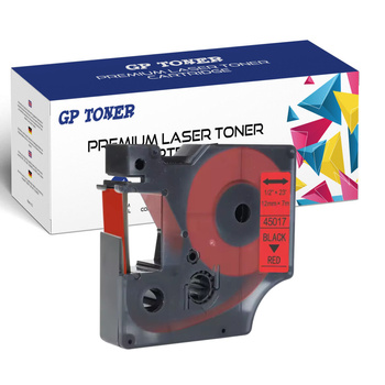 Dymo D1 45017 Rot/Schwarzes Klebeband 12mm 7m GP-DY45017