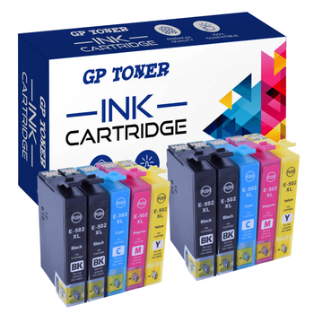 10x Tinten für EPSON 502 XL XP-5100 XP5105 XP5115 - GP-E502XL CMYKK x2 Set