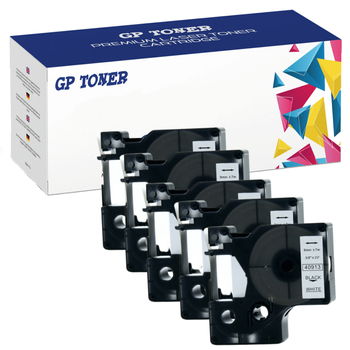 5x DYMO D1 40913 Klebeband 7m 9mm Weiß GP-DY40913 x5