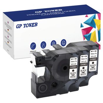 3x Klebeband für DYMO D1 45803 19mm x 7m GP-DY45803 x3