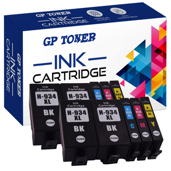 Set mit 10 Kompatibel Druckerpatronen für HP OfficeJet 6815 6822 6835 934 CMYKK GP-H935XL CMYKK x2 GP