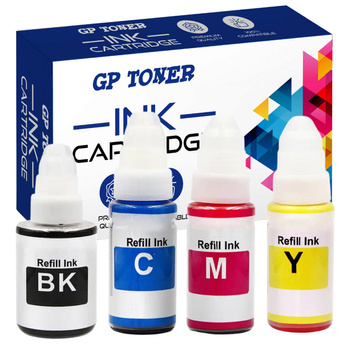 Set mit 4x Tinte für Canon Pixma G1400 G2416 G3411 GP-C490CMYKK