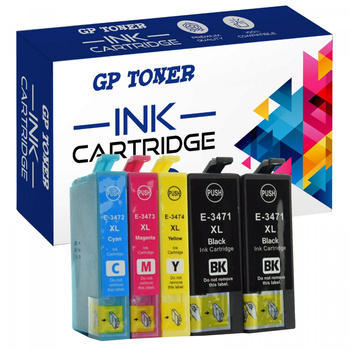 5x Ersatztinte für Epson T3471 T3472 T3473 T3474 Epson WorkForce Pro WF-3700 Series Pro WF-3720 DWF Pro WF-3720 Pro WF-3725 DWF GP-E3476CMYKK KIT