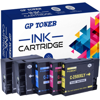 5er-Set Kompatibel Druckerpatronen für Canon PGI 2500 MB 5100 Series C2500XL CMYKK GP