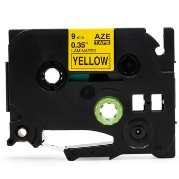 Ersatzband für Brother TZ-621 Schwarz auf Gelb