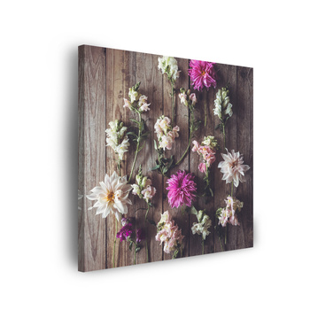 Leinwandgemälde Blumen Natur Pflanzen Maiglöckchen 90x90