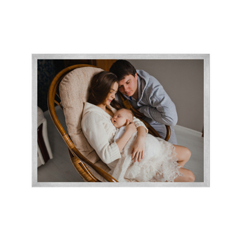 Dein Foto als Poster + Silberrahmen 40x30 cm