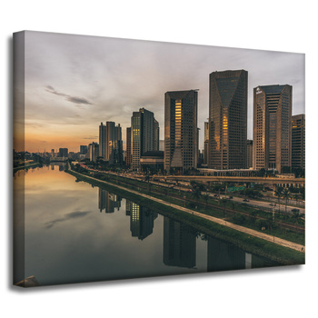 Leinwandgemälde Architektur von Sao Paulo 40X30 cm