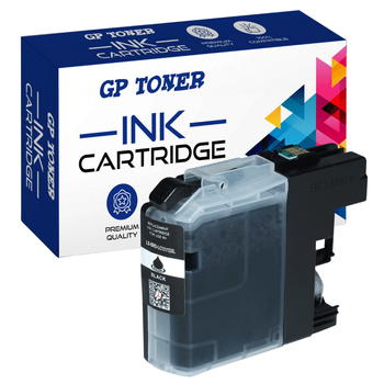 Ersatz-Tintenpatrone Brother LC123 DCP-J132w J152w J552dw MFC-J4410dw 4510dw - GP-B123BK XL Schwarz