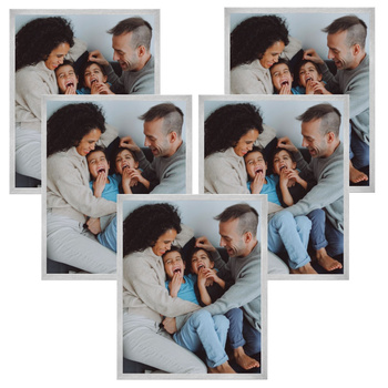 5x Silberrahmen 30x40, I L13,15,039 Plexi