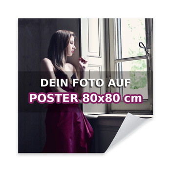 Ihr Foto auf einem Plakatgestalter 80x80 cm