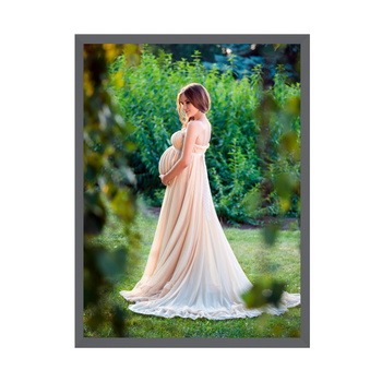 Ihr Foto als Poster + grauer Steinrahmen 50x70 cm