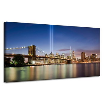 Leinwandgemälde Architektur Brooklyn Bridge 120X60 cm