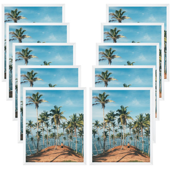 10x weißer Rahmen 30x40, I L13,15,063, Plexiglas