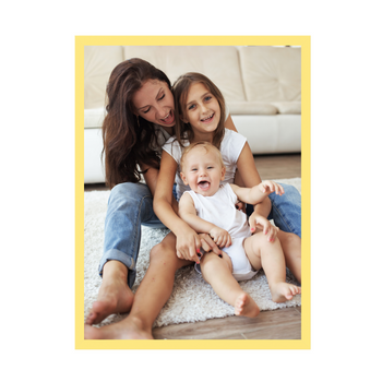 Dein Foto als Poster + gelber Rahmen 30x40 cm