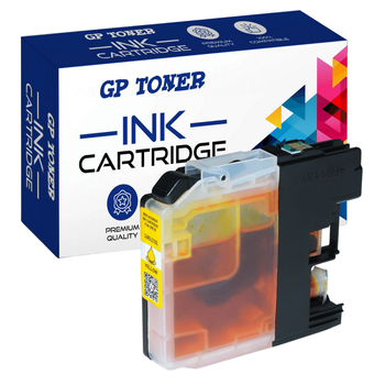 Ersatz-Tintenpatrone Brother LC123 DCP-J132w J152w J552dw MFC-J4410dw 4510dw - GP-B123Y XL Gelb