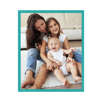 Ihr Foto als Poster + türkisfarbener Meeresrahmen 30x40 cm