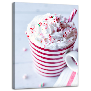 Leinwanddruck Kitchen Drink Schlagsahne 30x40 cm