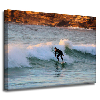 Leinwandgemälde Menschen Surfer 40x30 cm