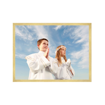 Dein Foto als Poster + Goldrahmen 50x40 cm