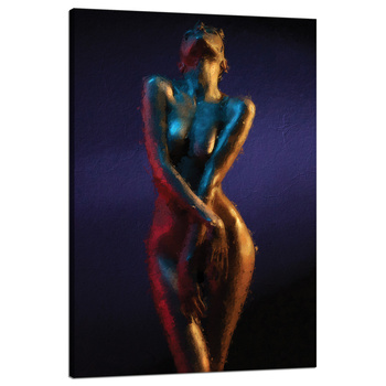 Leinwandgemälde Frauenkörper und Formen Kunst 80x120 cm